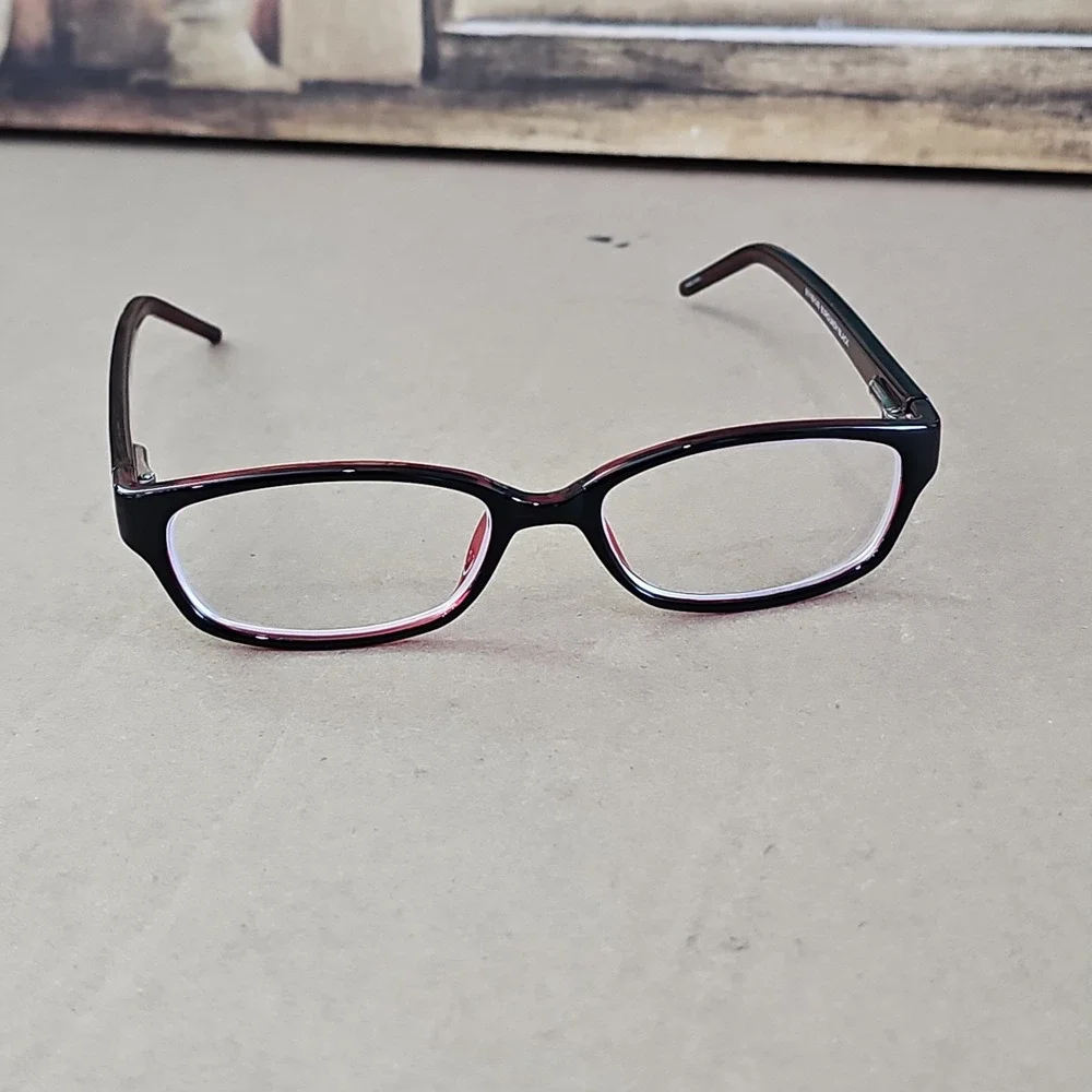Jubilee J5785 Eyeglasses Frames Burgundy/Black Rectangular Full Rim 51-16-140